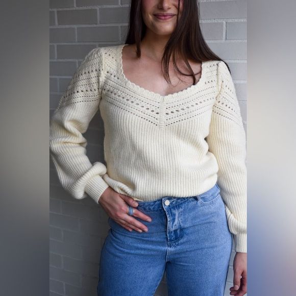 Bluivy Sweaters - Square Neck Sweater
